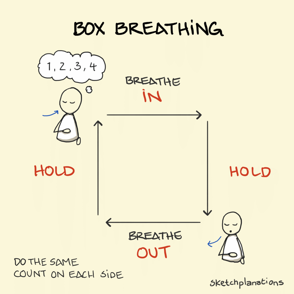 sketchplanations box breathing